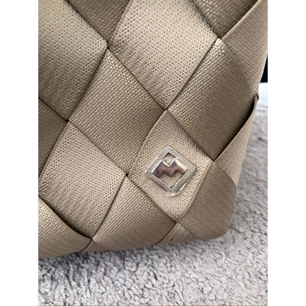 Maggie Bags Recycled Seatbelt Backpack Tan/Beige - Picture 2 of 12